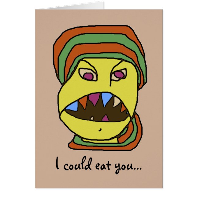 Funny Hungry Cartoon Eat You (Front)