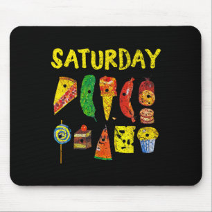 Funny Hungry S Saturday Fruits Teacher Mouse Pad