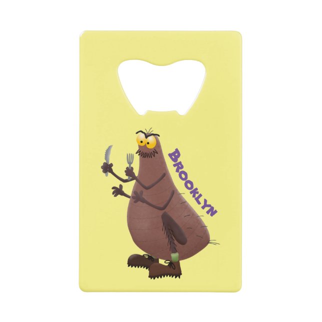 Funny hungry ugly flea cartoon (Front)