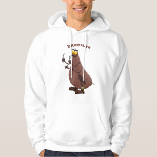 Funny hungry ugly flea cartoon hoodie