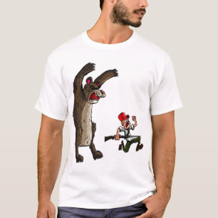 Funny hunter and bear shirt