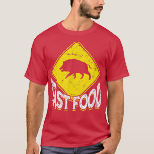 Funny Hunter Fast Food pork, pig Gift  T-Shirt