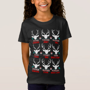 Funny Hunter of All Santa's Reindeers Cute Deer Xm T-Shirt