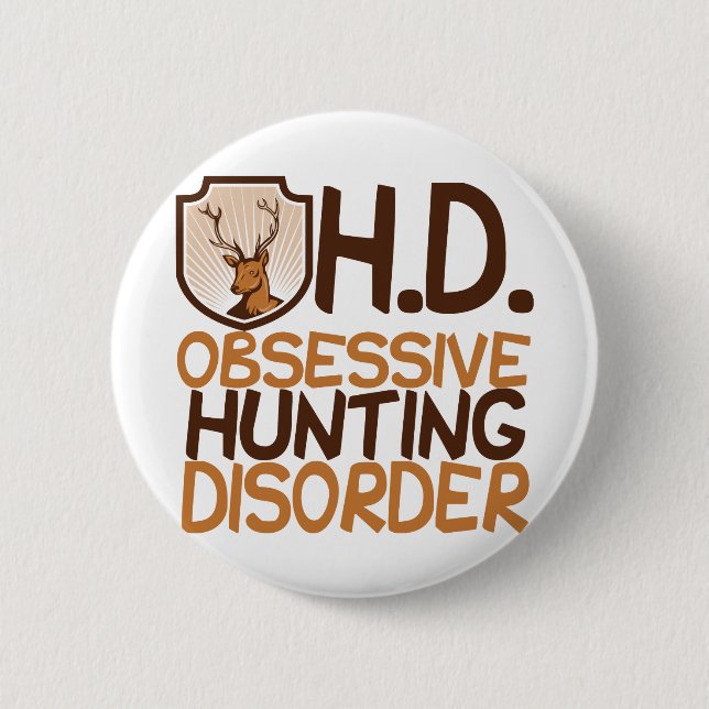 Funny Hunting 6 Cm Round Badge (Front)