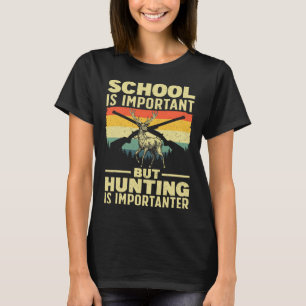 Funny Hunting Art For Boys Men Deer Hunter Wildlif T-Shirt