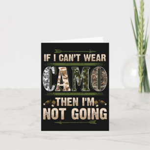Funny Hunting Camo Hunters Buck Deer Country Redne Card