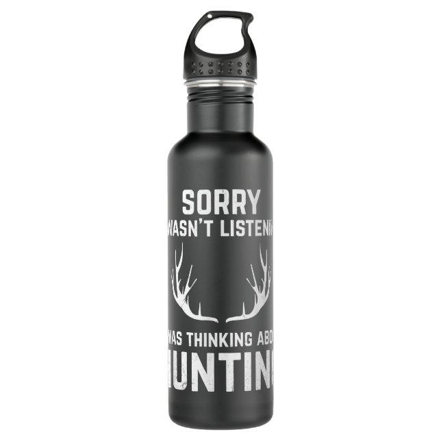 Funny Hunting for Bow and Rifle Deer Hunters  710 Ml Water Bottle (Front)