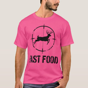 Funny Hunting For Men Fast Food Deer Dad T-Shirt