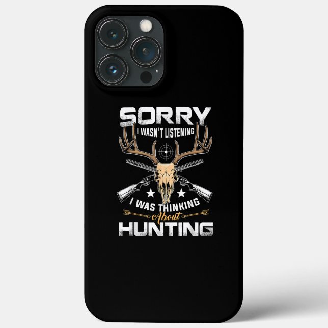 Funny Hunting Gift for Bow and Rifle Deer Hunters Case-Mate iPhone Case (Back)