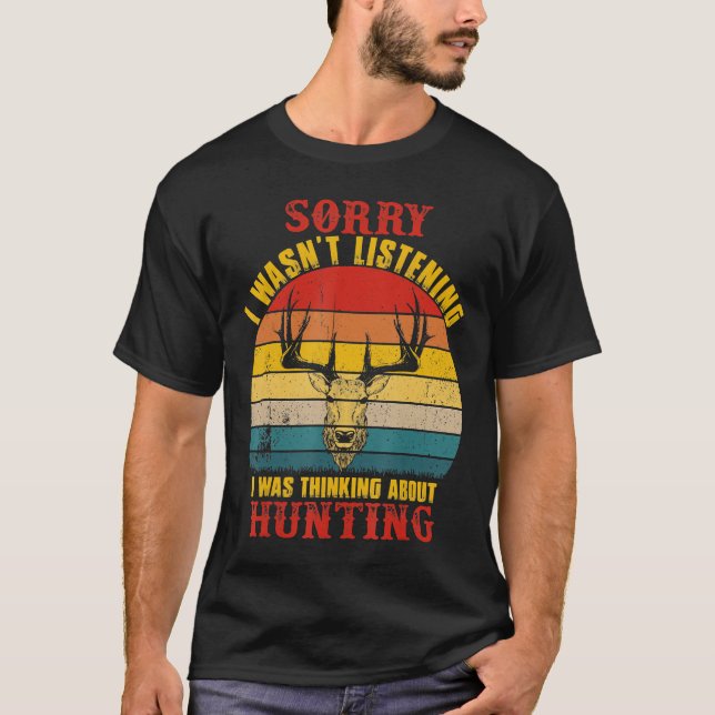 Funny Hunting  Gift For Bow And Rifle Deer Hunters T-Shirt (Front)