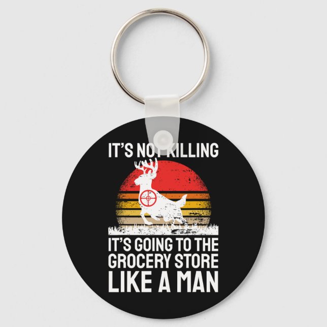 Funny Hunting  Key Ring (Front)
