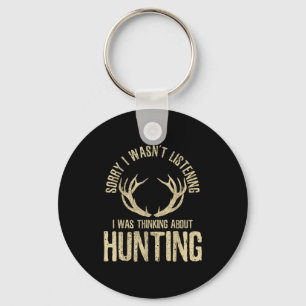 Funny Hunting Quote Saying Deer Venison Elk Hunter Key Ring