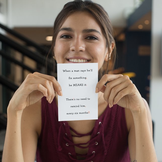 Funny Husband Boyfriend For Him Men Humor Birthday Holiday Card (Funny Husband Boyfriend For Him Men Humor Birthday Holiday Card)