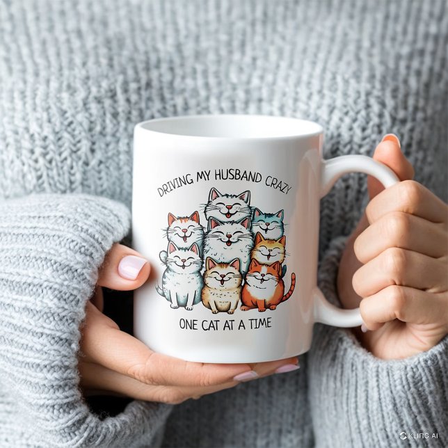 Funny Husband Cat Lady Quote Mug (Creator Uploaded)