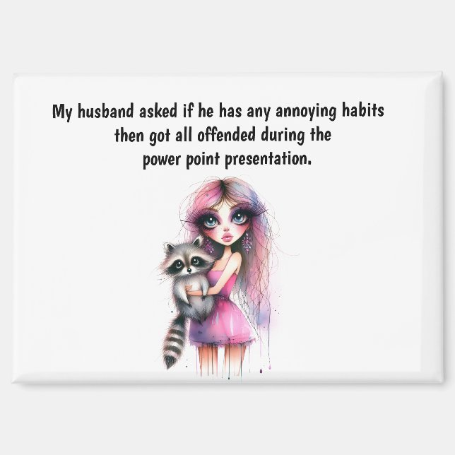 Funny Husband Humor Magnet (Front)