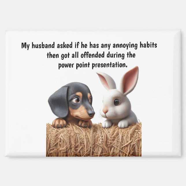 Funny Husband Humor Magnet (Front)