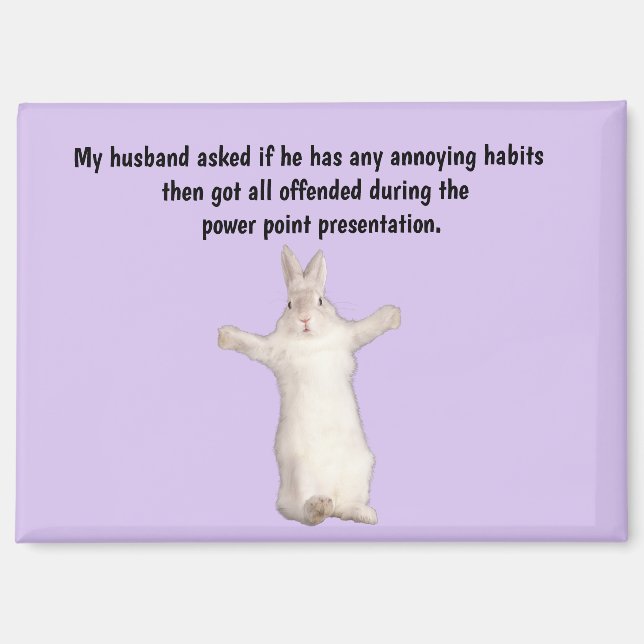 Funny Husband Humor Magnet (Front)