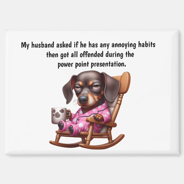 Funny Husband Humor Magnet (Front)