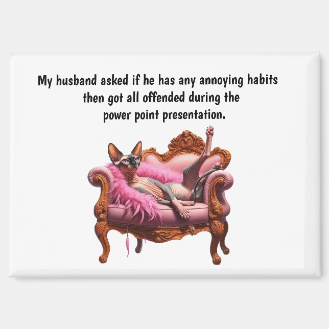 Funny Husband Humor Magnet (Front)