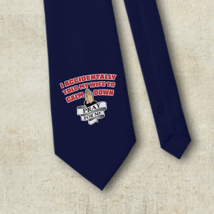 Funny Husband Quote - Pray For Me Tie