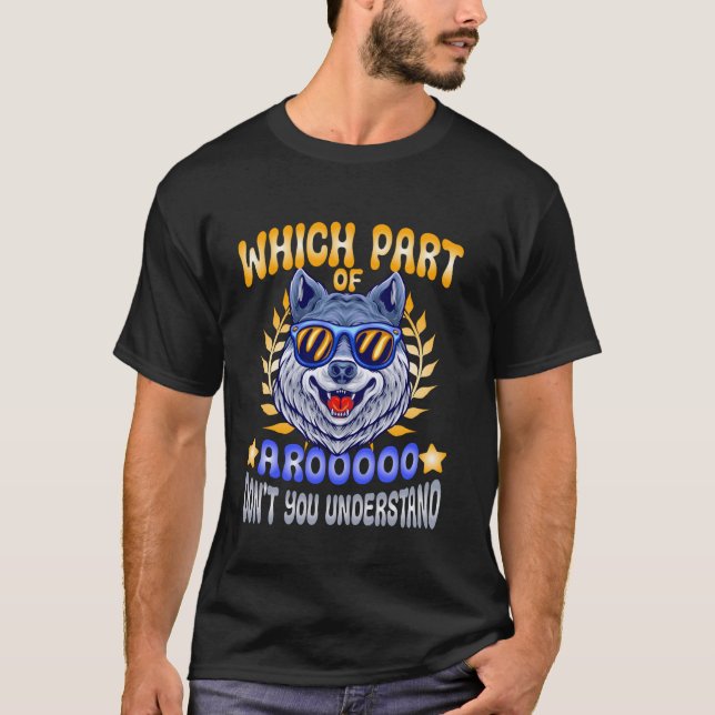 Funny Husky Dog Huskies T-Shirt (Front)