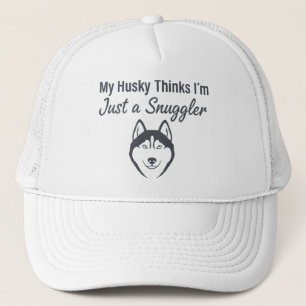  Funny Husky Dog Snuggler  Trucker Hat