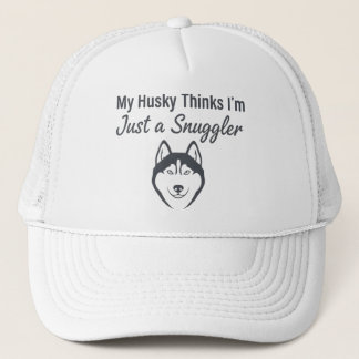  Funny Husky Dog Snuggler  Trucker Hat