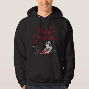 Funny Husky Dog Ugly Xmas Merry Christmas Hoodie