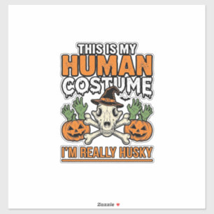 Funny Husky Human Costume Halloween Dog Shirt Desi