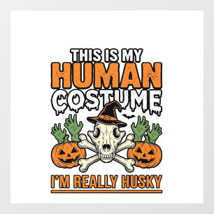 Funny Husky Human Costume Halloween Dog Shirt Desi