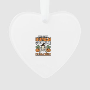 Funny Husky Human Costume Halloween Dog Shirt Desi Ornament