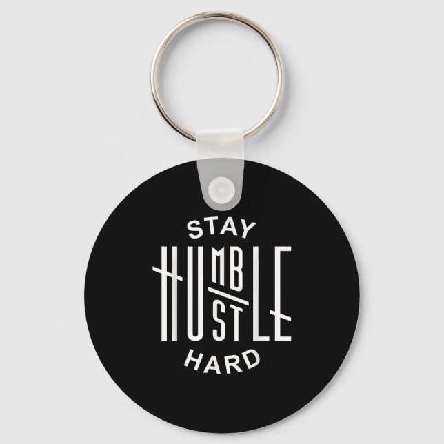 Funny Hustle Gift For Men And Women Cool Humble Od Key Ring (Front)