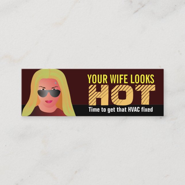 Funny HVAC Business Cards (Front)