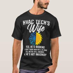 Funny HVAC Technician Gift For Women Cool HVAC Tec T-Shirt
