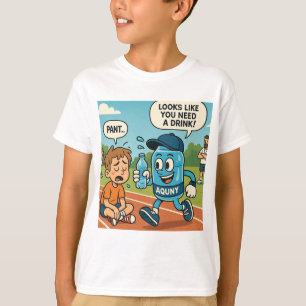 Funny Hydration Comic Print. T-Shirt
