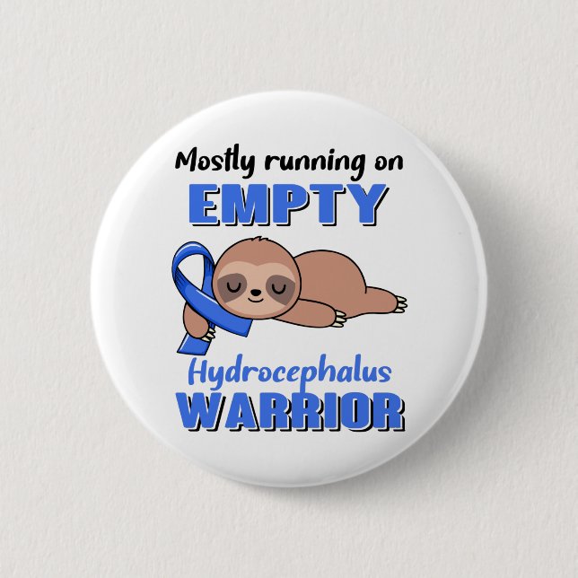 Funny Hydrocephalus Awareness Gifts 6 Cm Round Badge (Front)