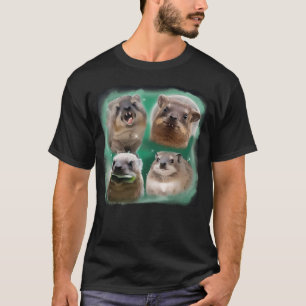 Funny Hyrax Howling at the Moon Meme T-Shirt - Hil