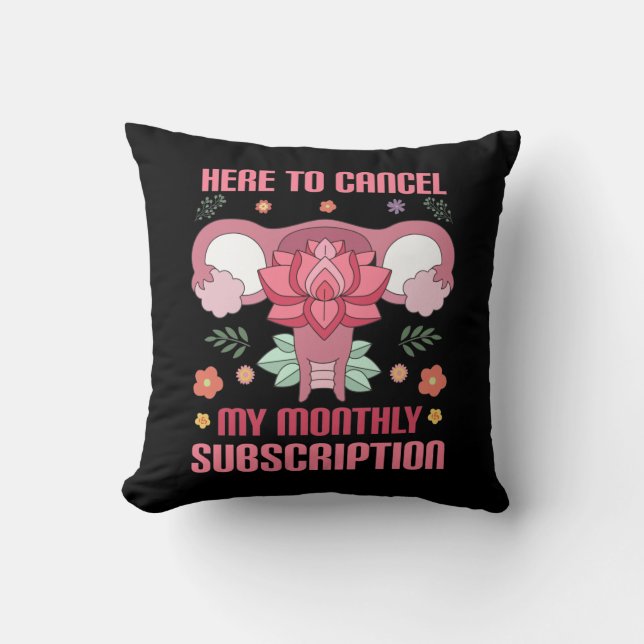 Funny Hysterectomy Surgery Recovery uterus removal Cushion (Front)