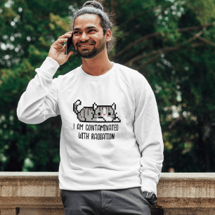 Funny 'I Am Contaminated with Radiation' Cat Meme T-Shirt
