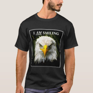 Funny I Am Smiling Mpy Eagle Photo T-Shirt
