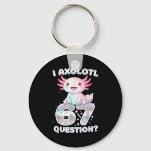 Funny I Axolotl 67 Questions Six Seven Axolotl Boy Key Ring