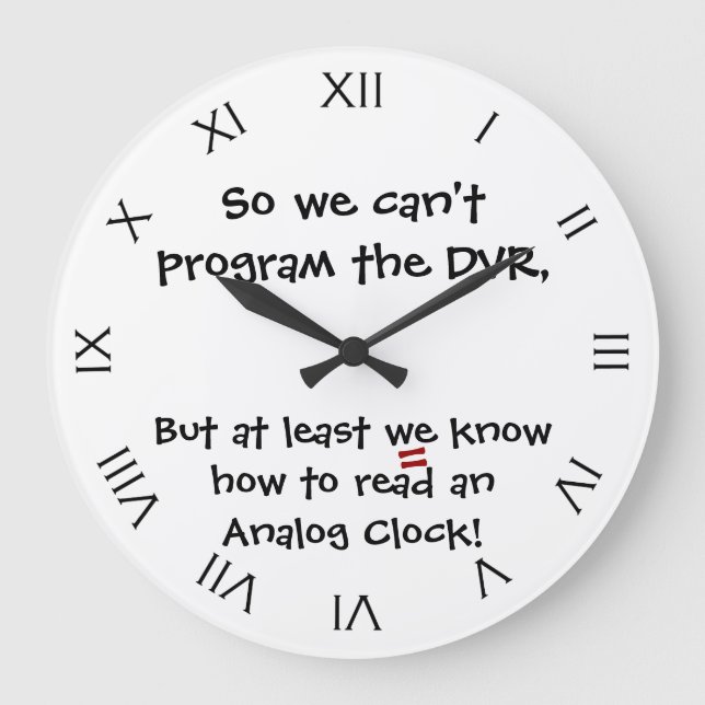 Funny I Can Read An Analogue Clock Joke (Front)