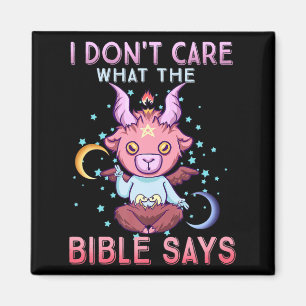 Funny I Dont Care What Bible Says  Magnet
