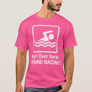 Funny I Found Bacon Bacon Swimming Geek T-Shirt