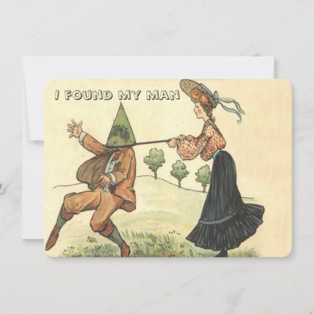 Funny I found my man Invitation (Front)