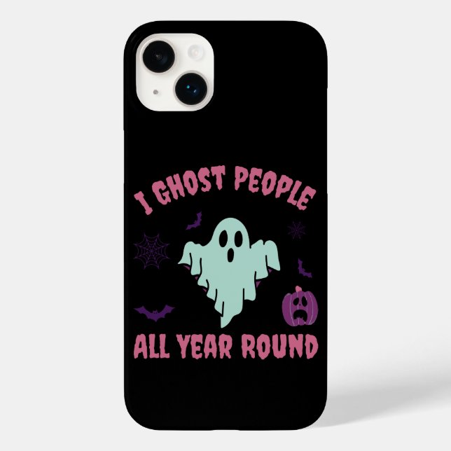 Funny I Ghost People All Year Round Halloween Case-Mate iPhone Case (Back)