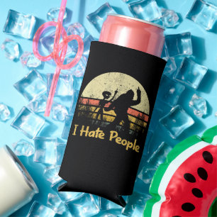 funny i hate people womens tshirts seltzer can cooler