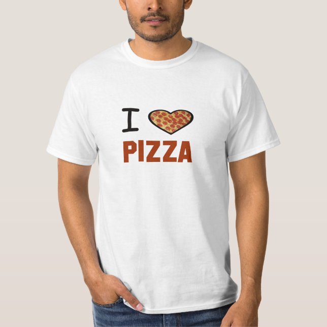 FUNNY! I Heart Pizza  T-Shirt (Front)