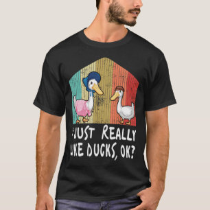 Funny I Just Really Like Ducks labrador owner anim T-Shirt