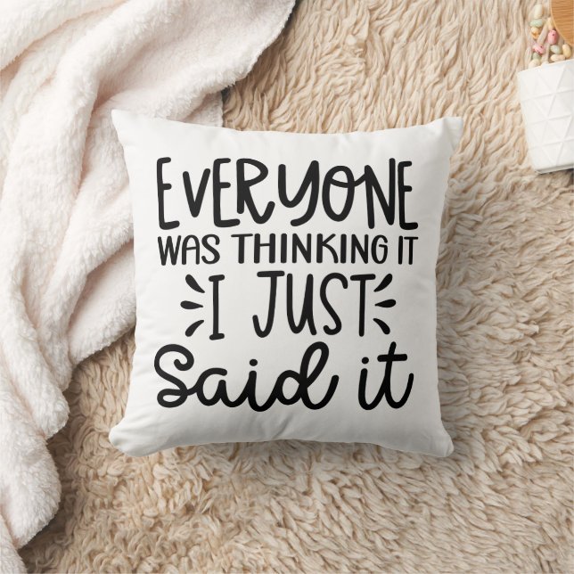 Funny I Just Said It Cushion (Blanket)